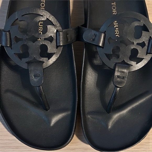 TORY BURCH Women's Miller Cloud Sandal in Perfect Black (7.5) - Picture 4 of 6